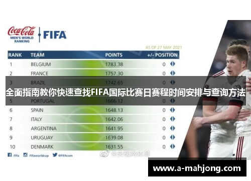 全面指南教你快速查找FIFA国际比赛日赛程时间安排与查询方法
